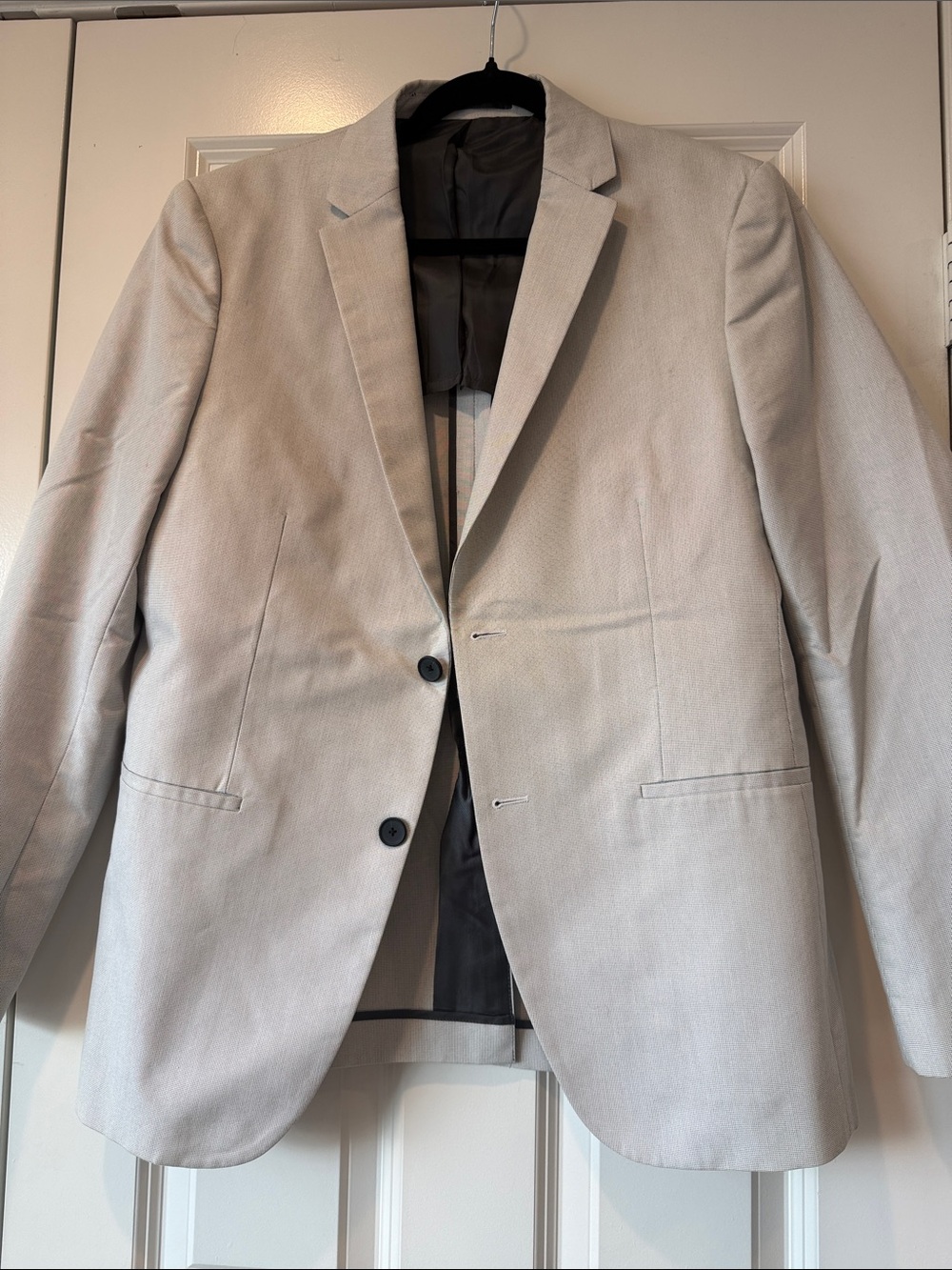 Theory Light Gray Two-Button Sport Coat